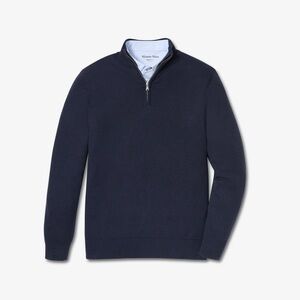 Mizzen+Main dark navy heritage Quarter-Zip